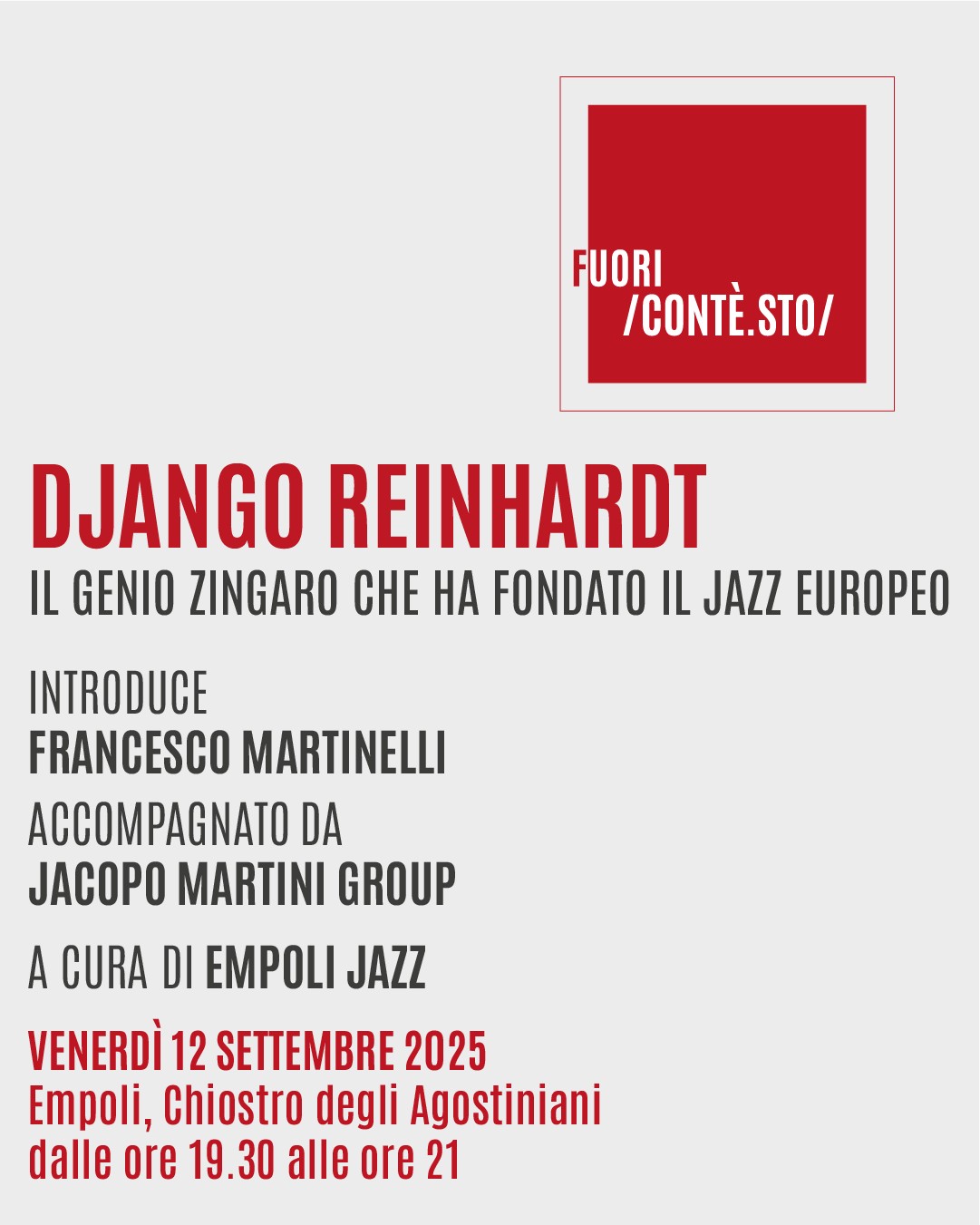 Contesto Festival - Django Reinhardt