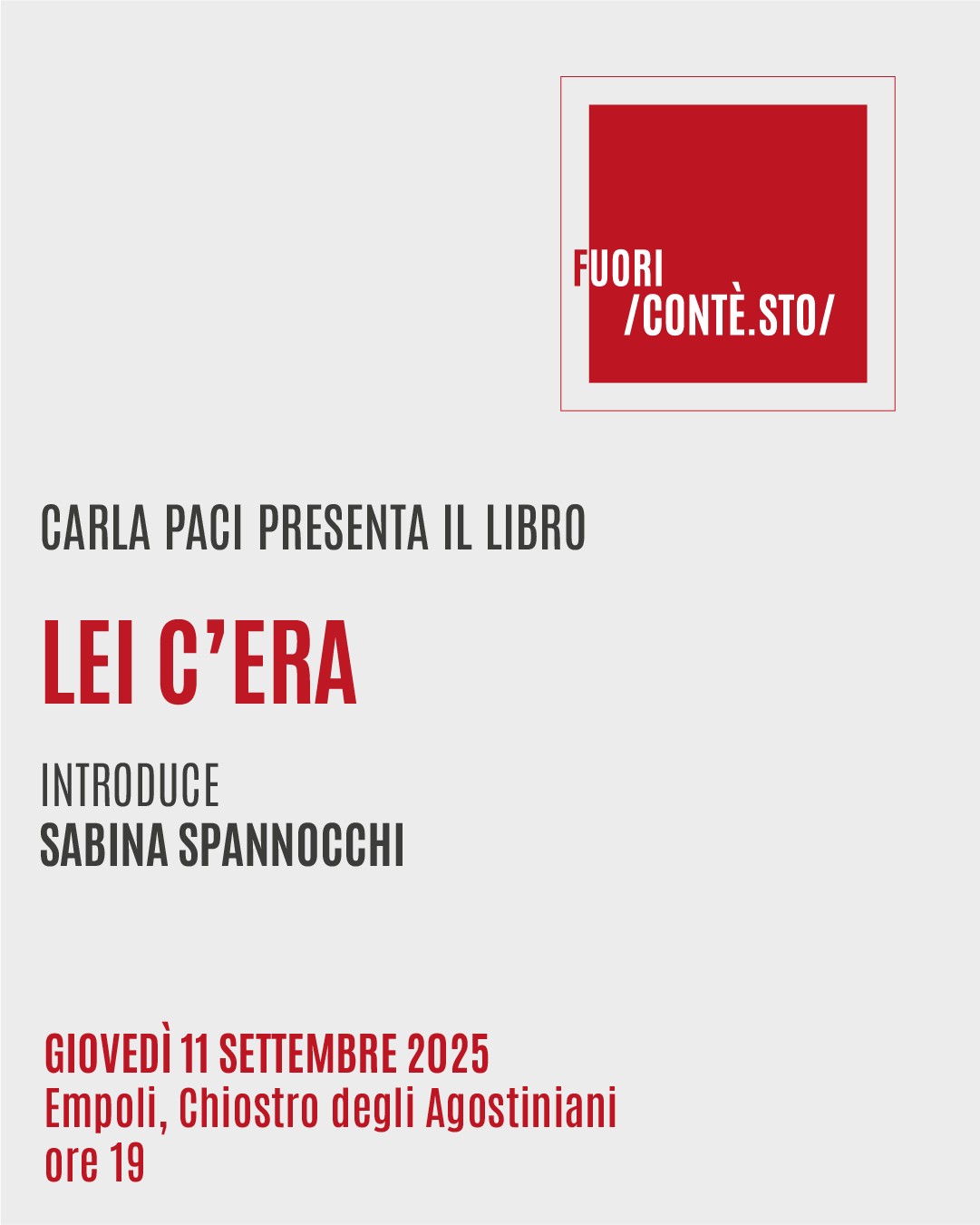 Contesto Festival - Carla Paci