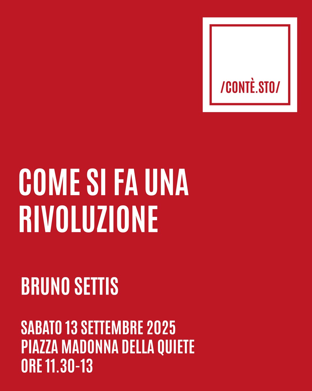 Contesto Festival - Bruno Settis