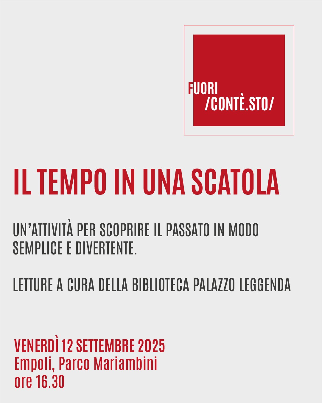 Contesto Festival - Il tempo in una scatola